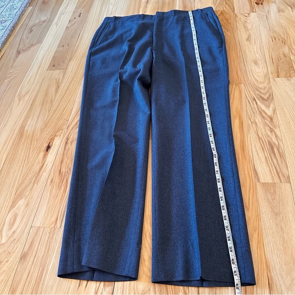 Vintage 70's? Jaymar Blue 100% Wool Dress Pants Trousers 38x30 - Picture 10 of 12